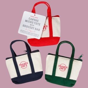 NWT - Trader Joes Micro Tote - Navy